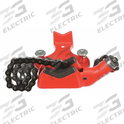 RIDGID Bench Chain Vise: 0.25 in – 6 in Pipe Size Range, Metal, Bender/Pipe Rest - Bench Chain Vises