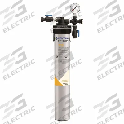 EVERPURE Water Filtration System: 5 micron, 2.5 gpm, 25,000 gal, 24 in Overall Ht - Drinking Fountain & Beverage Machine Water Filter Systems