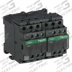SCHNEIDER IEC Magnetic Contactor: Reversing, 3 Poles, 3NO Contacts, 9 A, 24V DC Coil (MPN LC2D09BD). Key specifications — Brand: SCHNEIDER; Integrated Surge Suppression: Yes.