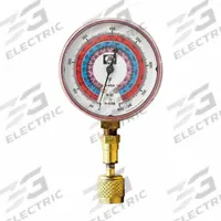 JB INDUSTRIES Test Gauge: Test Gauge, 0 psi to 800 psi, Non-Liquid Filled, 2 1/2 in Dia, Red, Analog (MPN QC-G864). Key specifications — Brand: JB INDUSTRIES; Accuracy: ± 1%; Color: Red; Calibration Certificate Type: Not Certified; For Refrigerant Type: R-32.