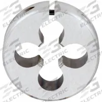 OSG Round Threading Die: M12x1.75 Metric, 38 mm OD, Adj, High Speed Steel (MPN 46152)