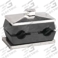 BEHRINGER PIPE SYSTEMS Vibration-Dampening Beta Clamp: Ribbed Bore, 304 Stainless Steel Clamp (MPN TWT51315-PP)