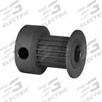 DAYTON Timing Pulley: Modified Curvilinear, Fixed, For GT Timing Belt Section, For 9 mm Belt Wd (MPN 16-2P09M6CA5). Key specifications — Brand: DAYTON; Finish: Clear Anodized; For Belt Series: Powerhouse®.