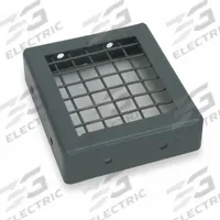 Outlet Guard: For Use With 2C797/4C217/4C333, Outlet, Steel, Baked Polyester Epoxy, 2RXR1. Key specifications — Manufacturer Part Number: 2RXR1; Compatible with Grainger Part Number: 4C217; Finish: Baked Polyester Epoxy; Brand: DAYTON; Guard Type: Outlet; Includes Mounting Hardware: Yes; Standards: OSHA Compliant; Material: Steel.