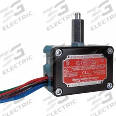 HONEYWELL Non Plug-In Limit Switch: Plunger Actuator, Metallic, Plunger, 2 Mounting Holes, 0.16 in (MPN EXD-Q-3). Key specifications — Manufacturer Part Number: EXD-Q-3; Brand: HONEYWELL; Electrical Connection: 3 ft Cable; Series: EX; Body Material Type: Metallic; Actuator Type: Plunger.