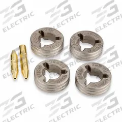 MILLER ELECTRIC Drive Roll & Inlet/Intermediate Guide Kit: 4-Roll, 3/64 in, V-Groove, 50 Series (MPN 046782). Key specifications — For Welder Series: Millermatic 300; For Wire Feeder Series: 20 Series; For Wire Type: Solid; Brand: MILLER ELECTRIC; Manufacturer Part Number: 046782.