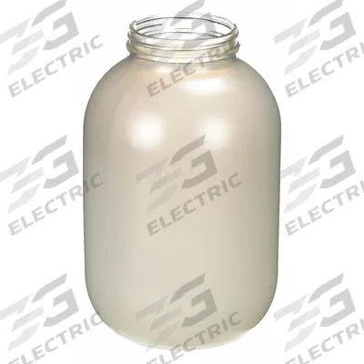 APPROVED VENDOR Safety Coated Bottle: 3.84 L, 89-400 mm, Colorless, 4 Bottles - Clear Wide Mouth Round Glass Lab Bottles