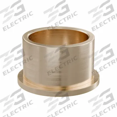 OILITE Flanged Sleeve Bearing: Bronze, SAE 841, 50 mm Bore, 60 mm OD, 40 mm Lg - Lubricated General Purpose Metallic Flanged Sleeve Bearings