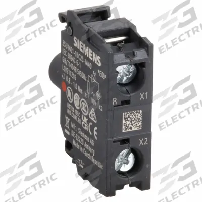 Siemens Lamp Module: 22 mm Size, Red, LED, 110 V AC Rating - Lamp Modules