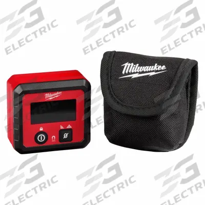MILWAUKEE Angle Gauge: 0°– 180°, Includes Batteries, 2 Rare Earth, +/- 0.2° - Magnetic Digital Levels