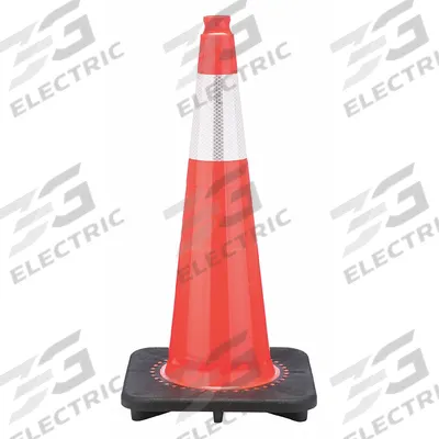 APPROVED VENDOR Traffic Cone with Bands: MUTCD/NCHRP-350, 28 in Cone Ht, Orange, High-Intensity Prismatic - Traffic Cones for Roadway Use