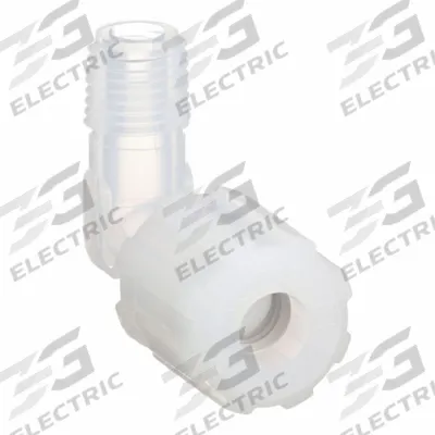 PARGRIP Compression Fitting Elbow: 1/2 in OD x 3/8 in Pipe Size, Compression x MNPT - PFA Compression Tube Fittings