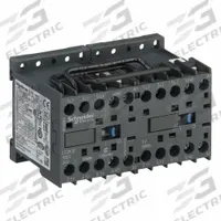 SCHNEIDER IEC Magnetic Contactor: Reversing, 3 Poles, 3NO Contacts, 12 A, 24V AC Coil (MPN LC2K1210B7). Key specifications — Brand: SCHNEIDER; Integrated Surge Suppression: No.