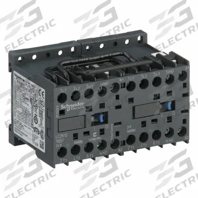 SCHNEIDER Magnetic Contactor: Reversing, 3 Poles, 3NO Contacts, 12 A - Reversing IEC Contactors