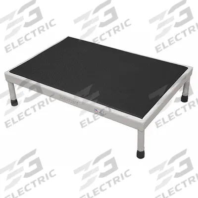 COTTERMAN Work Platform: 8 in Platform Ht - Max, 19 in Platform Wd, 24 in Platform Dp - Cushioned Adjustable-Height Single-Step Platforms