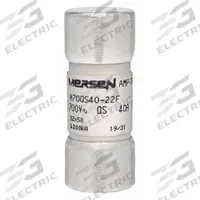 Semiconductor Fuse: A70QS Series, Fast-Acting, 40 A, 690 V AC, 700 V DC DC Volt Rating (MPN A70QS40-22F). Key specifications — Series: A70QS; Brand: MERSEN; Voltage Type: AC/DC.