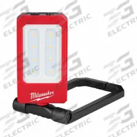 MILWAUKEE Rechargeable Task Light: 500 lm Max Brightness, LED, 3, 3 Brightness Levels, 1 Lamp Heads (MPN 2013R). Key specifications — attr562610: Lithium Ion; attr562627: Red; attr562654: LED; attr562613: MILWAUKEE; attr873195: 3.