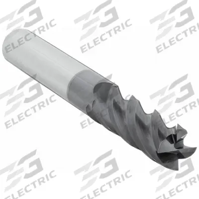 APPROVED VENDOR Square End Mill: Carbide, AlTiCrN Coated, 4 Flute, 7/16" Mill Dia, 2" LOC - Fast-Cutting Carbide Square End Mills for Steel & Cast Iron