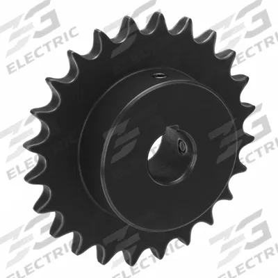 TSUBAKI Single Strand Sprocket: 50, For 5/8 in Chain Pitch, 1 in Bore Dia, 24 Teeth - Size 50 Fixed-Bore Roller Chain Sprockets