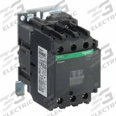 SCHNEIDER Magnetic Contactor: Non-Reversing, 3 Poles, 3NO Contacts, 50 A - Non-Reversing IEC Contactors