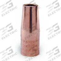 LINCOLN ELECTRIC Nozzle: 1/2 in, Tapered, Fixed Recessed (MPN KP21T-50). Key specifications — Manufacturer Part Number: KP21T-50; Nozzle to Tip Relationship: Fixed Recessed; For Contact Tip Series: Magnum 100A; Brand: LINCOLN ELECTRIC.