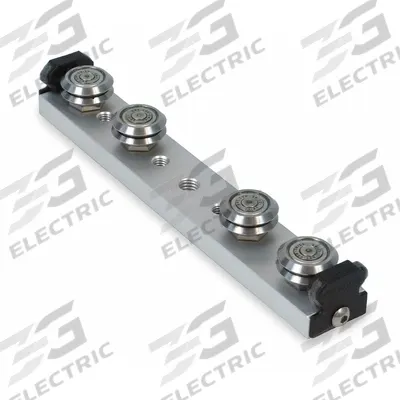 BISHOP-WISECARVER Linear Guide Carriage Assembly: SW, Size 1, 4-Roller Assembly - Bishop-Wisecarver UtiliTrak SW Wheel Plate Assemblies
