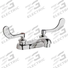 CHICAGO FAUCETS Low Arc Bathroom Faucet: 802, Cast Brass, Polished Chrome Finish, 2.2 gpm Flow Rate (MPN 802-V317ABCP). Key specifications — Includes: Mounting Hardware; Brand: CHICAGO FAUCETS; Series: 802.