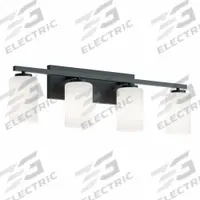 Decorative Vanity: Black, 60 W, 120V AC, Dimmable, 22 in Lg, 5 1/2 in Wd, 8 3/4 in Ht (MPN LEOV3109MBBK). Key specifications — Mounting Location: Wall; For Bulb Type: A19; Brand: AFX INC.; Voltage: 120V AC; Housing Finish/Housing Color (Broad): Black.