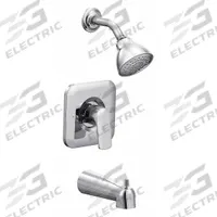 RIZON Tub and Shower Trim Kit: Rizon Posi-Temp T2813, 1.75 gpm Fixed Showerhead Flow Rate, Chrome (MPN T2813EP). Key specifications — Connection Type: IPS; Series: Rizon Posi-Temp T2813; Showerhead Spray Patterns: Single.