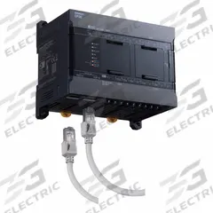 OMRON PLC: Relay, 24 VDC (MPN CP2E-N14DRD). Key specifications — Brand: OMRON; Clock Included: Clock Not Included; Number and Type of Inputs: (6) Quick-Response; Number and Type of Outputs: Relay.