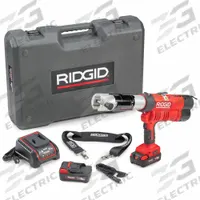 RIDGID Cordless Press Tool Kit: Extended/Std, Pistol Grip, Black Steel/Copper/PEX/Stainless Steel (MPN 65468). Key specifications — attr518742: RP 342-XL; attr518712: (2) Batteries.