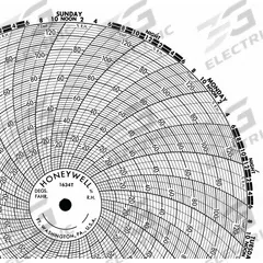 HONEYWELL Circular Paper Chart: Honeywell, BN 1634T, 8 in Circular Chart Dia, Honeywell, 100 PK. Key specifications — Compatible with Manufacturer Model Number: Class 61; Brand: HONEYWELL; Units Measured: Relative Humidity.