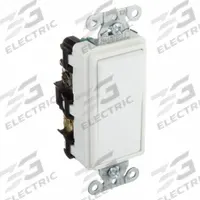 HUBBELL Wall Switch: Rocker Switch, 4-Way, Maintained, White, 120/277V AC, 20 A (MPN DS420W). Key specifications — Illuminated: No; Voltage Rating: 120/277V AC.