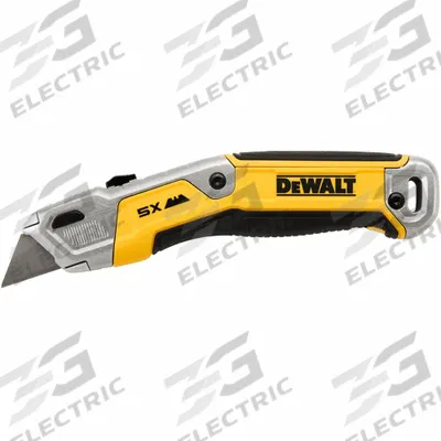 DEWALT Utility Knives: 9 in Overall Lg, Steel Std Tip, Rubberized, Aluminum/Plastic/Rubber - Retracting Utility Knives