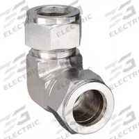 PARKER Compression Fitting Elbow: 3/4 in OD x 3/4 in OD Fitting Size, Compression x Compression (MPN 12EE12-316). Key specifications — Compatible Fitting Brands: Parker A-LOK; Brand: PARKER.