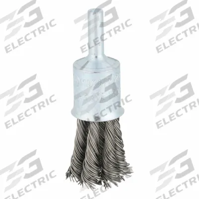 APPROVED VENDOR End Brush: Twisted Steel, 3/4 in Dia, 0.02 in Fill Dia - Heavy-Cleaning Brushes for Carbon Steel