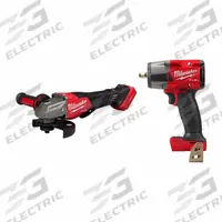 MILWAUKEE Tool Combination Kit: 2 Tools, Angle Grinder/Impact Wrench, 18 V DC Volt, Tool Only, M18™ (MPN 3672-20, 2960-20). Key specifications — attr1176460: Angle Grinder.