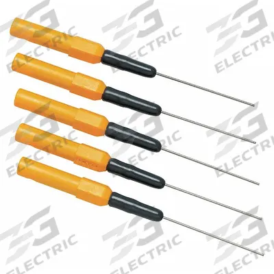 FLUKE Test Probe: Std Probe, 3 1/4 in Lg, Steel, Yellow - Test Probes