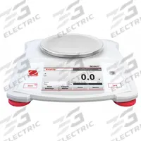 OHAUS Compact Bench Scale: 420 g Capacity, 0.1 g Readability, Carat/Custom/g/mg/oz/pwt, ABS (MPN STX421). Key specifications — Brand: OHAUS; Display Type: VGA Touchscreen.