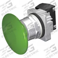 SIEMENS Mushroom Head Push Button: Non-Illuminated, Mushroom Head Profile, Non-Metallic, 30 mm (MPN 52PM9V3A). Key specifications — Brand: SIEMENS; Action: Momentary; Series: Class 52; Terminal Connection: Pressure Plate; Push Button Material Type: Non-Metallic.