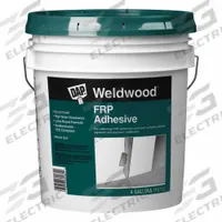 DAP Construction Adhesive: FRP, 4 gal, Pail, White, 16 g/L VOC Content Wt (MPN 60481). Key specifications — Adhesive Color: White.