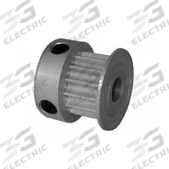 DAYTON Timing Pulley: Curvilinear, Fixed, For 6 mm Belt Wd, 14 Teeth, 3 mm Pitch, Aluminum (MPN 14-3M06-6CA2). Key specifications — Brand: DAYTON; Finish: Clear Anodized; For Belt Series: Powerhouse®.