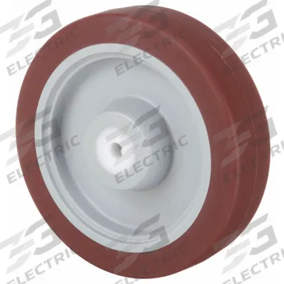 APPROVED VENDOR Caster Wheel: 5 in Wheel Dia., 1 1/4 in Wheel Wd, Polyurethane - Polyurethane Tread on Plastic Core Wheels