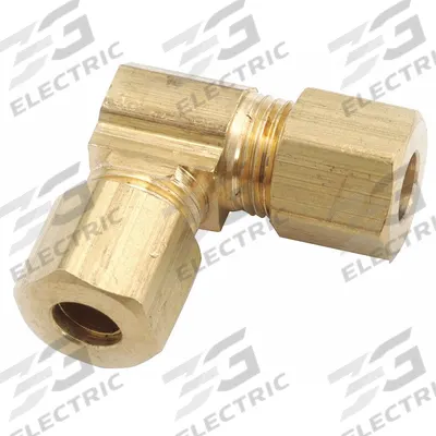 APPROVED VENDOR Compression Fitting Elbow: 5/8 in OD x 1/2 in OD Fitting Size - Low-Lead Standard Sleeve Brass Compression Fitting