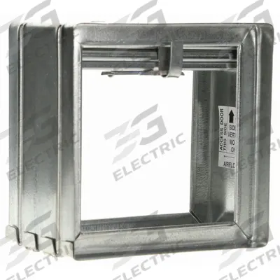 Dayton 0"dia Galvanized Steel Fire Damper: Static, 5 3/4 in H, 5 3/4 in W, 3 3/4 in L - Rectangular Fire Dampers