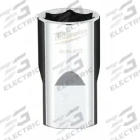 MILWAUKEE Standard Socket: SAE, 1/2 in Drive Size, 5/8 in Socket Size, 6-Point, Std, Chrome (MPN 45-34-9102). Key specifications — attr1204417: MILWAUKEE; attr1204392: Chrome.