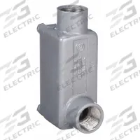 Conduit Outlet Body: Aluminum, Powder Coated, X Series, 1/2 in Trade Size, LB Body, Threaded (MPN XLB-1). Key specifications — Series: For Standard Body; Compatible Conduit Trade Size: 1/2 in; Thread Gender: Female; Hub Style: Threaded; Body Style: LB; Connection Type: Threaded; Back Type: Flat; Hazardous Location: Yes.
