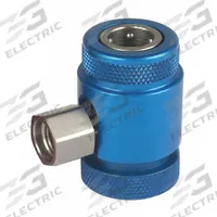 AIRSEPT R1234yf A/C Low Side Coupler: Automotive A/C, Aluminum, 2 Pieces, 4 in Outside Dia, 5 in (MPN 72145). Key specifications — Product Type: Coupler; Compatible Fluid Evacuator Manufacturer Model Number: R-1234YF A/C System Service; Size: 5 in; Application: Automotive A/C; Material: Aluminum; Brand: AIRSEPT.