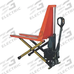 DAYTON High-Lift Pallet Jack: 3,000 lb, Hand Pump, Std Fork, 46 in L x 27 in W Forks (MPN DGB33-27). Key specifications — Lift Control: Hand Pump; Brand: DAYTON.
