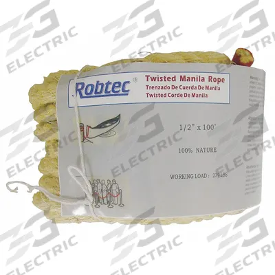 APPROVED VENDOR General Purpose Utility Rope: Twisted, 3/8 in Dia, 120 lb Working Load Limit - Natural-Fiber Utility Rope
